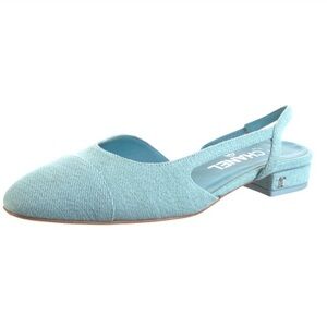 CHANEL Denim Slingback